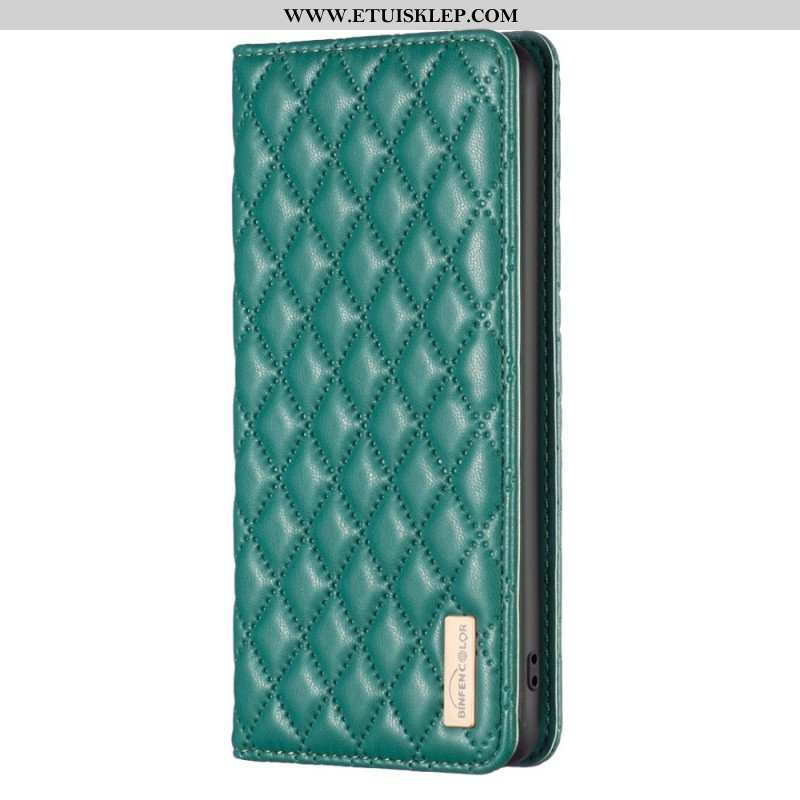 Etui Na Telefon do Samsung Galaxy S23 5G Etui Folio Pikowany Binfen Kolor